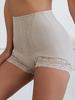 Flarixa Culotte taille haute en dentelle pour femme, sous-vêtement moulant, contrôle du ventre