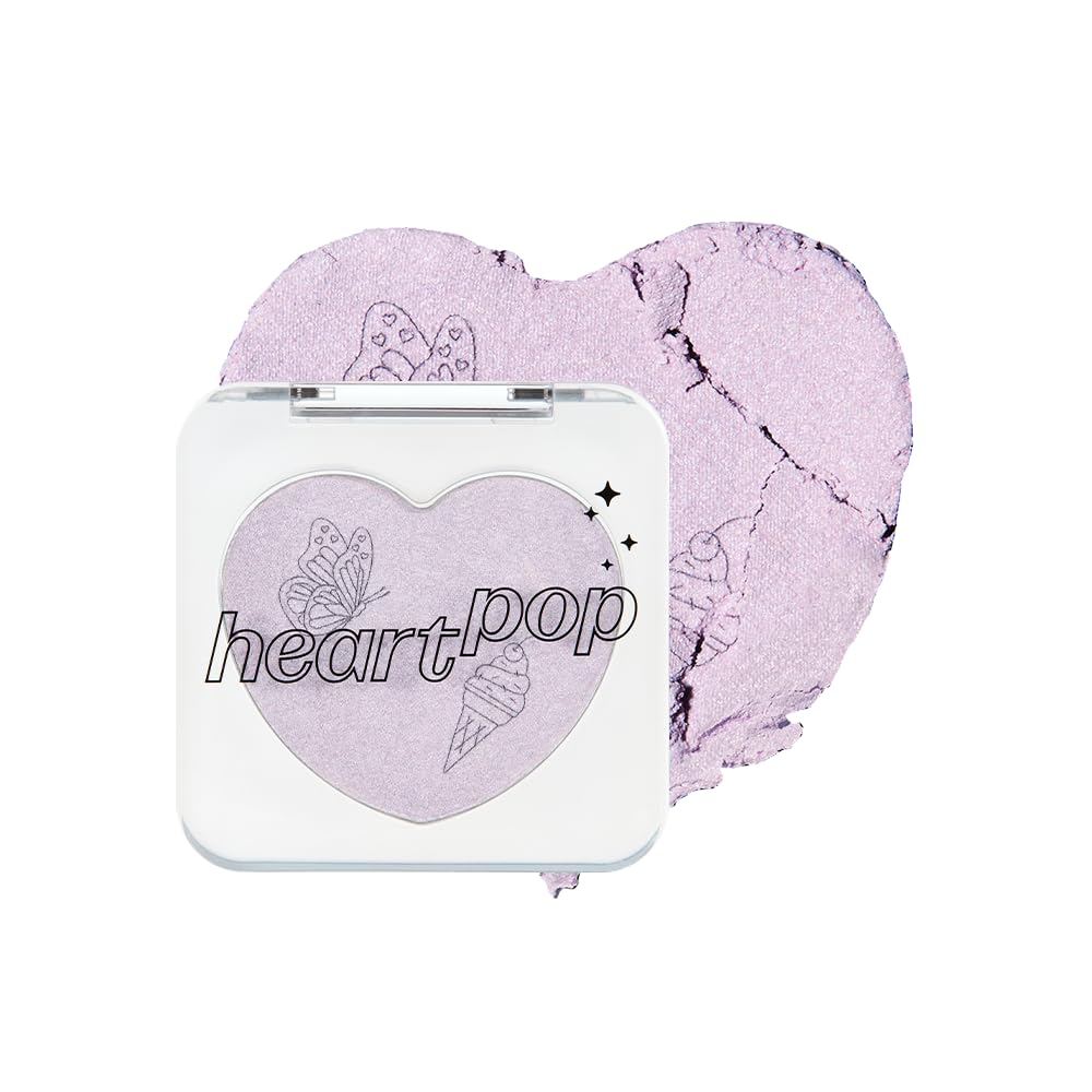 

ETUDE Heart Pop Blusher Ice Aura Cheek Natural Highlight Brevet Summer Shiny Compact Transparent 4g [Etude Official]