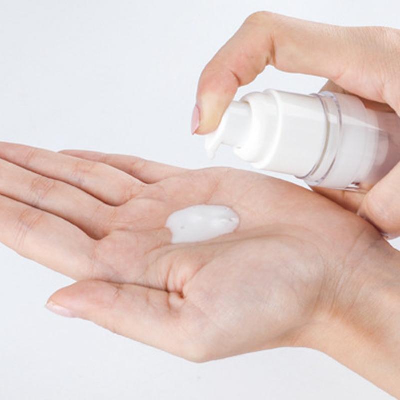 15 ml/30 ml/50 ml/80 ml/100 ml Airless-Lotionscreme-Pumpflasche, nachfüllbar, leer, durchsichtig, Reisebehälter, Flüssigkeitsvakuum-Pressglas