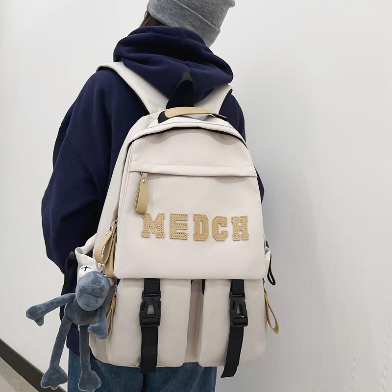 Ghiozdan pentru elevi ghiozdan de mare capacitate pentru liceu rucsac cu scrisori dama