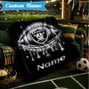 Custom Name Rider's Shield Emblem Blanket Lightweight Ideal Bedding Blanket Perfect for Travel, Camping, Living Rooms, Sofas, Christmas gift