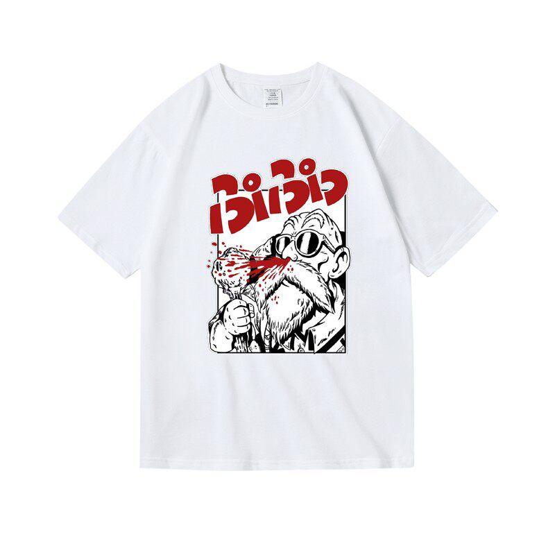 T-shirt Dragon Ball Maestro Muten Arti Marziali Grande Maestro Unisex Cotone Casual Manica Corta Uso Quotidiano Grafica Vintage Top