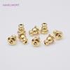 14K Gold Plated Ohrring-Rückseiten Stopper Für DIY Schmuckherstellung Zubehör Messing Metall Ohrring Verschlüsse Großhandel