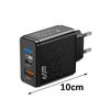 Multifuntional 65W Wall Charging Adapter USB Type C Port Intelligent Power Desktop Charging Station Plastic Texture