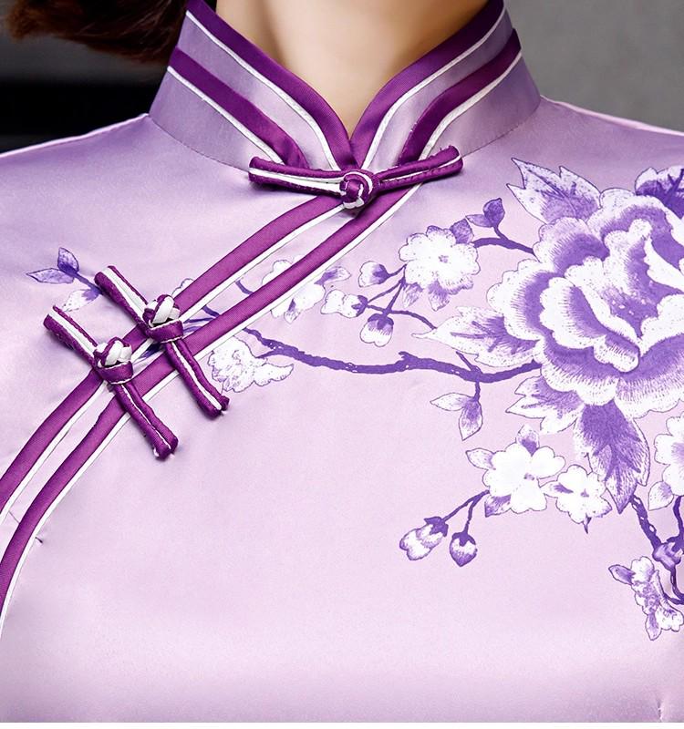 Elegant Retro Shanghai Cheongsam: High-End New Chinese Style Long Dress