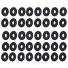 40Pcs Guitar Strap Gasket Bass Belt Button Non Slip Blocks PE Lock Washers Replacement