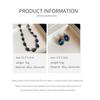 Zircon-set Oval Earrings Light Luxury High-end Simple Necklace Simple 2025 Korean Fashion Versatile Zircon Set for Women