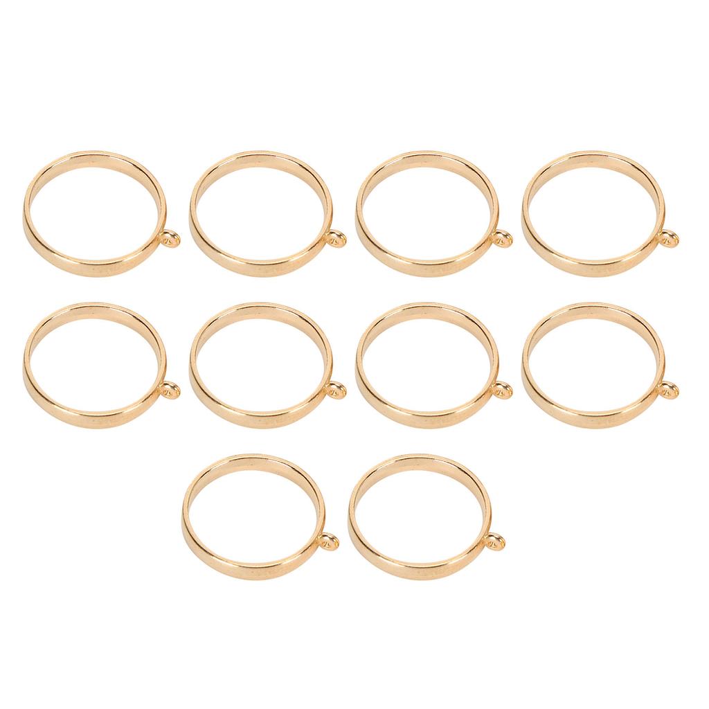10PCS Round Hollow Frame Pendants for   Jewelry Making Findings Crafting Supplies