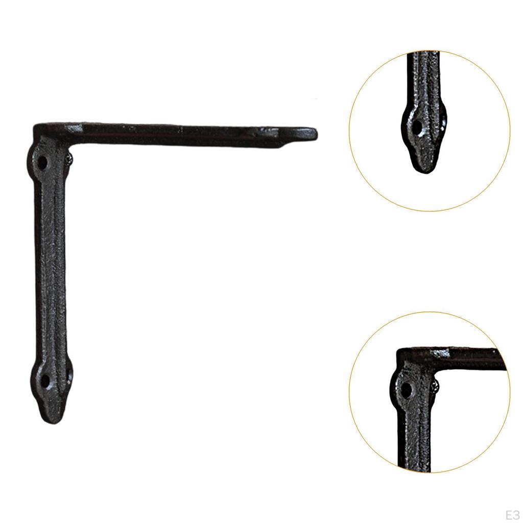Decorative Shelf Bracket L Brackets Cast Corner Brace Room Bedroom Hardware Support