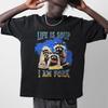 Funny Raccoon Graphic TShirt Life Is Soup I Am Fork Meme Summer Mens and Womens Loose and Breathable Tshirt Top