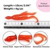 5PCS 10cm/4g Octopus Squid Bait Fluo Saltwater Snapper Fishing Soft Lure TPR Material Kabura Pesca Wobbler Fishing Tackle