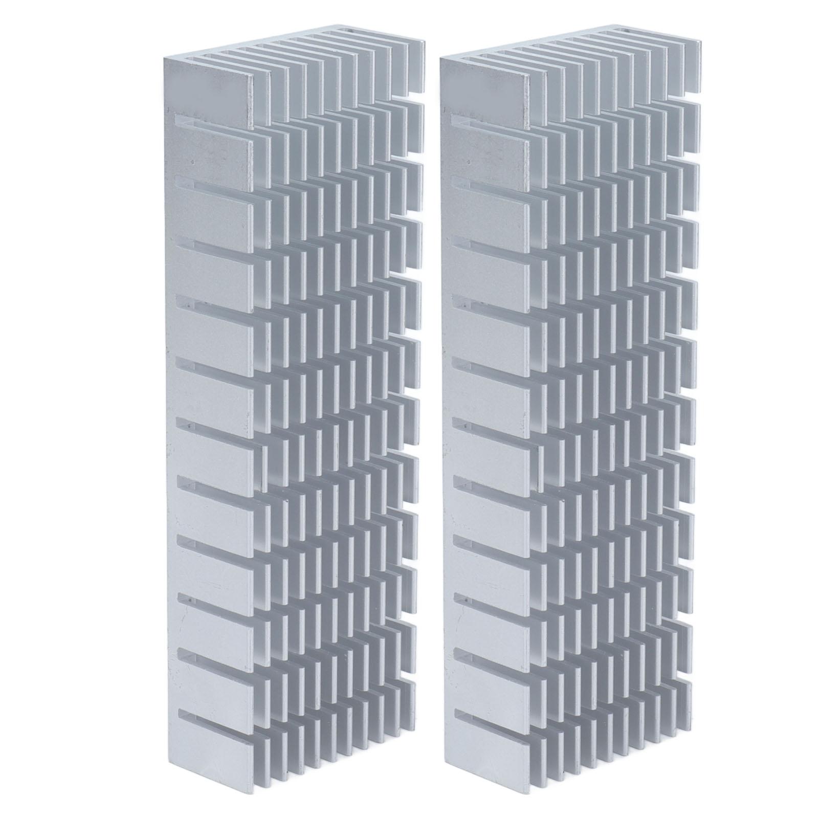 

2 шт. Алюминиевый радиаторный модуль Оребренная радиаторная пластина Охлаждение ЦП 120 мм x 40 мм x 20 ммБез