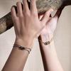 Emporio Armani Love Series Interlocking Bracelet Men Bracelets Black EGS3173001