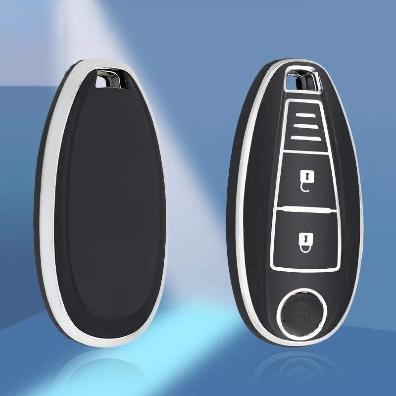 TPU Car Remote Key Case Shell Cover Fob for Suzuki Vitara Swift Ignis Kizashi SX4 Baleno Ertiga Samurai S-Cross Accessories