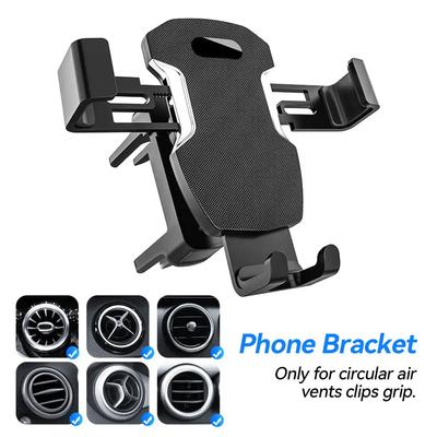 Universal Car Phone Mount Stand  for Round Air Vent GPS Support One-Handed Operation Bracket Circular Air Vent Mount Holder
