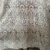 Exquisite Pale Peach Embroidery Lace Net Fabric Suitable for Wedding Dresses Formal Gowns and Handmade DIY Clothing Fabrics