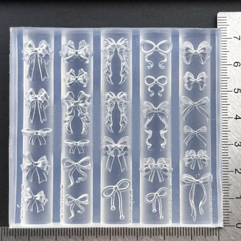 Flexible Silicone Crafting Mould With 3D Embossed Pattern For Nail Art Accessories And Resin Jewelry
