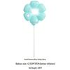 Kleine Gänseblümchen- und Sonnenblumen-Lächeln-Luftballons – Handgehaltene Geburtstagsfoto-Requisiten