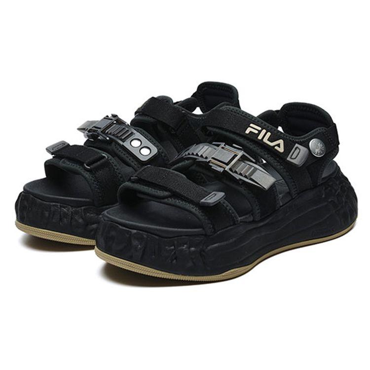 Fila FM-15 Sandal Fabric Comfortable Versatile Beach Sandals Women Sandals Black F12W224403FBK
