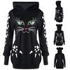 Women Hooded Cat Style Casual Sweatshirt Long Sleeve Pullover