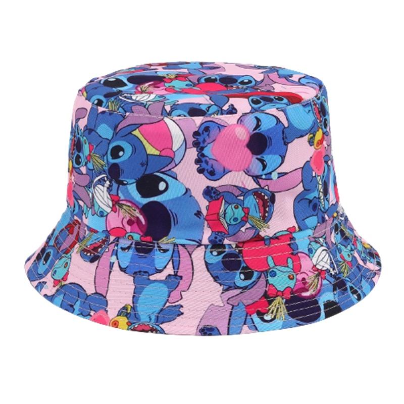 New Stylish Stizy Graffiti Black Cartoon Printed Adult Fisherman Hat Casual Bucket Hat Sunscreen Cap