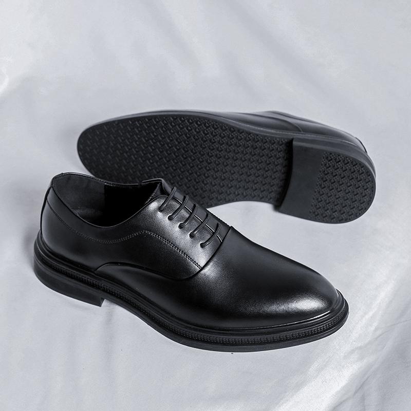 

Модная Новая Мужская Кожаная Повседневная Обувь Ручной Работы Высокого Качества Повседневные Оксфорды Деловая Рабочая Обувь На Шнуровке Удобная Мужская Обувь для Ходьбы 44 чёрный