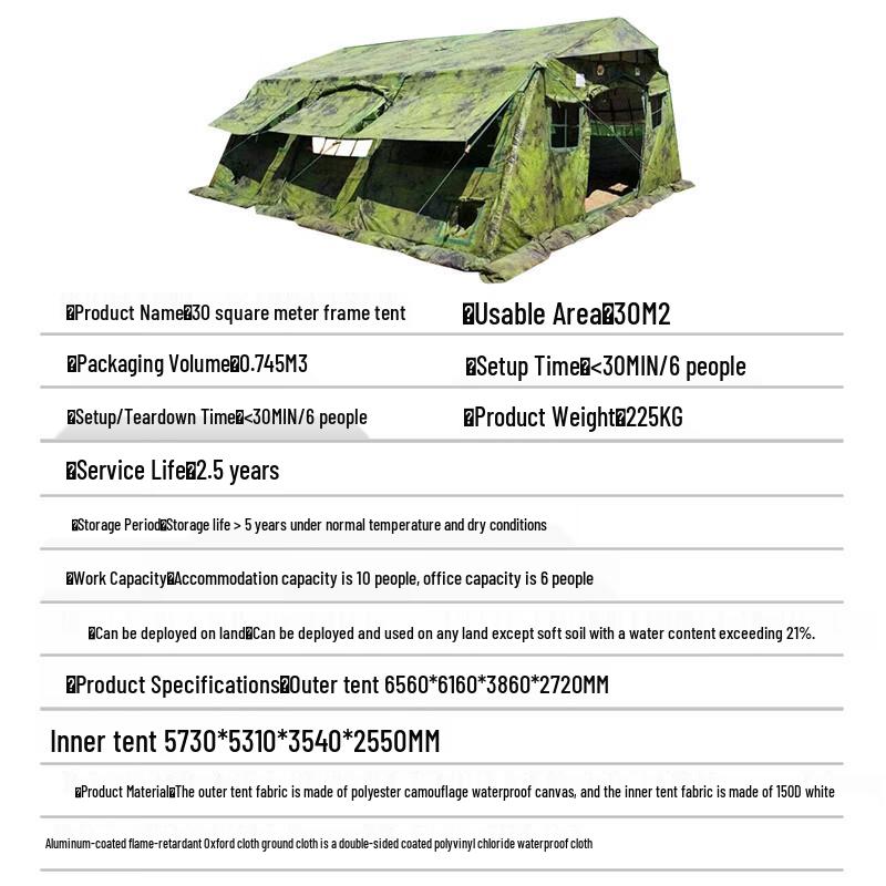 Tieqin Heavy-Duty Field & Emergency Frame Tents