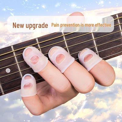 Left-Hand Anti-Slip Transparent Finger Protector for Pain Relief and Piano Playing