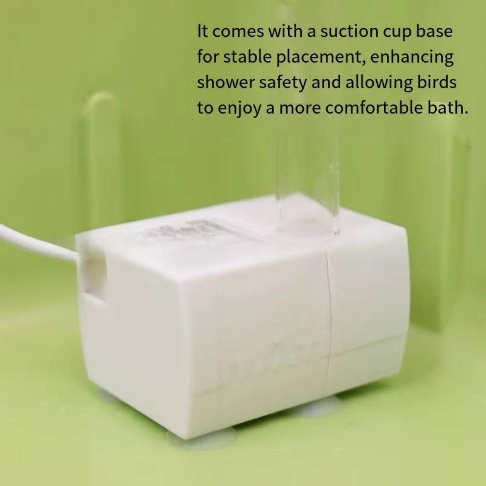 Automatic Circulation Parrot Shower Basin Detachable Bird Shower Fountain for Lovebird