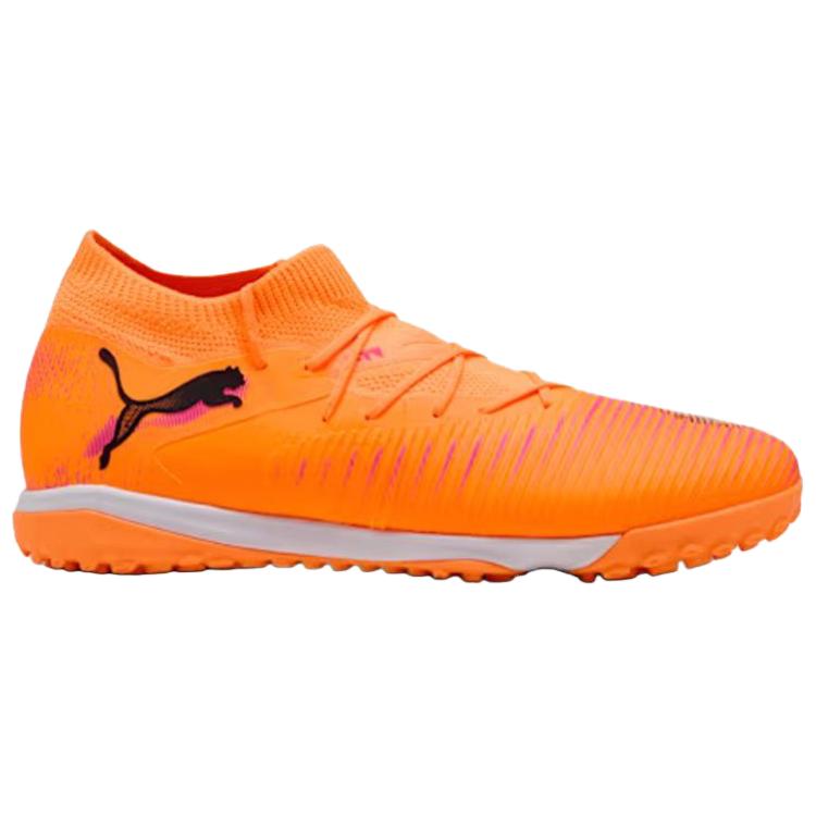 Puma Future 8 Bequeme Vielseitige Stoßdämpfende Rutschfeste Abriebfeste Fußballschuhe Unisex Fußballschuhe Orange Schwarz 108597-03