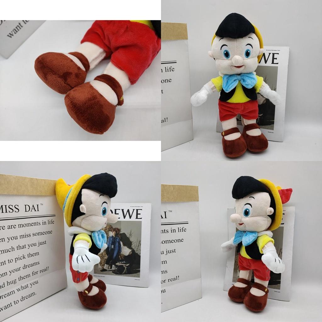 Peluche Disney Pinocchio 35 cm Morbida Bambola Imbottita per Bambini Regalo di Compleanno