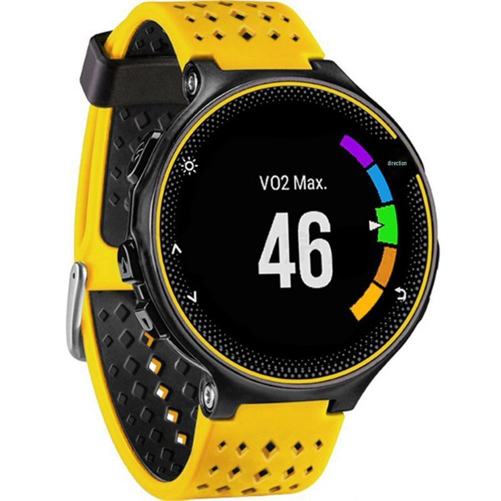 Bicolor Rhombus Hole Silicone Strap for Garmin Forerunner 220/230/235/620/630