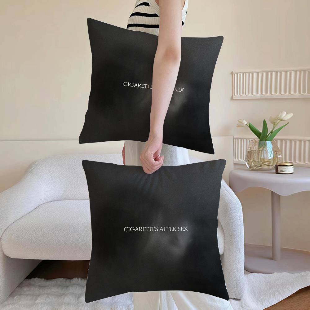 Hot C-cigarettes After Sex Pillow Case Sofa and Living Room Decorative Cushion Covers Dust-proof and Mite-proof Invisible Zipper