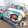 "Cartoon Girl & Cute Cat Set" Bedding Duvet Cover Set Duvet Cover Pillowcases (1 * Duvet Cover 2 * Pillowcases, Without Duvet Insert)