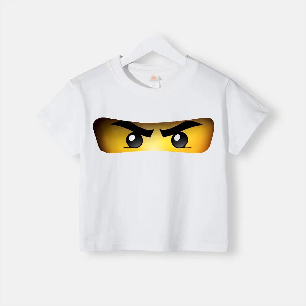 Sommer bedruckte Kinder T-Shirts Oberteil Baumwolle Teenager Junge Mädchen Kleidung Lässig Puppe Rundhals Kurzarm