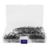 180PCS Octopus Offset Fishing Hooks High Carbon Steel 7384 Fishing Circle Hooks with Ring Hole