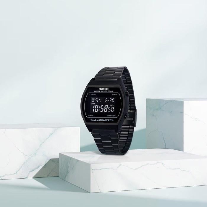 Casio Vintage Collection B640WB-1BVT Watch, Black/Black
