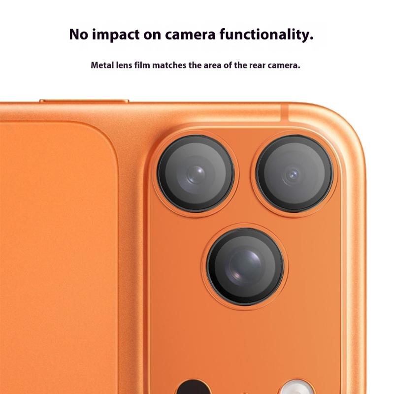 Matte Finish Camera Cover Guard Anti Fingerprint Drop Proof Film Design For Phone Shockproof Design Aluminum Alloy Frame