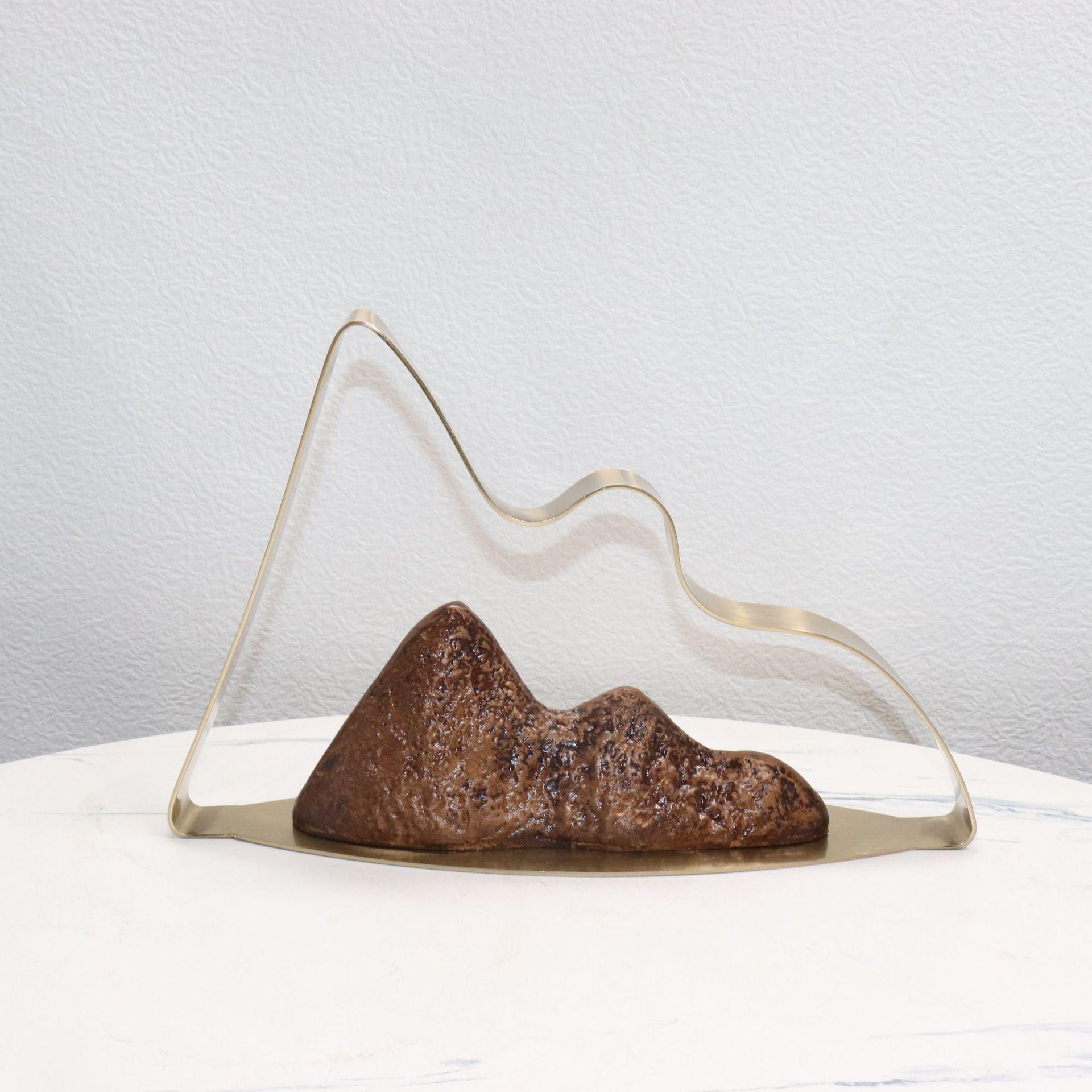 

Zen Rockery Iron Art Ornaments for Living Room Cabinet
