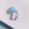 Cross-border Mushroom Girl Resin Sticker Decoration for Phone Case, Electric Scooter, Water Cup, Hair Clip, Camera, and DIY Cream Glue.
