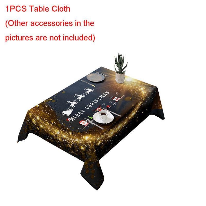 Luxurious Waterproof Tablecloth With Chair Cover For Festive Holiday Gatherings