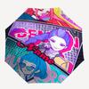 Ombrello Automatico Personalizzabile con Nome, Tema Cacciatori di Demoni KPop, Leggero e Portatile, 8 Stecche, Perfetto per Viaggi all'Aperto, Compleanni, Natale, Regali.