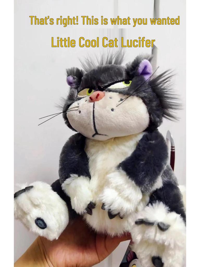 Lucifer & Figaro Cat Plush Doll - Funny Gift for Kids or Girlfriend