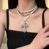 Y2K Spicy Girl Dark Star Leather Choker Necklace - Pure Desire Clavicle Chain