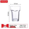 VAKADA Hexagonal Glass Beer & Beverage Cup