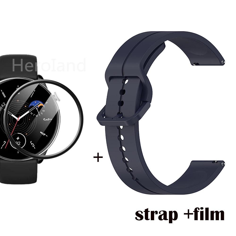 22mm 20mm WatchStrap Band For Huami Amazfit GTR Mini Strap Bracelet Silicone Wristband for Amazfit Gts 4 Mini Bip 3 WatchBand