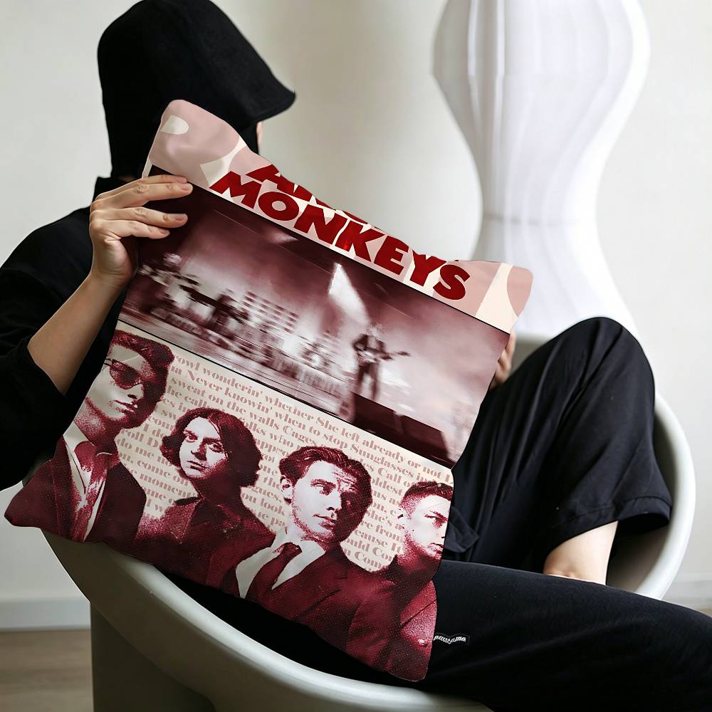 Vintage Arctic Monkeys Rock Band Music Cover Series Art Pillow Cushion Cover Pillowcase Living Room Sofa Home Decor Customized