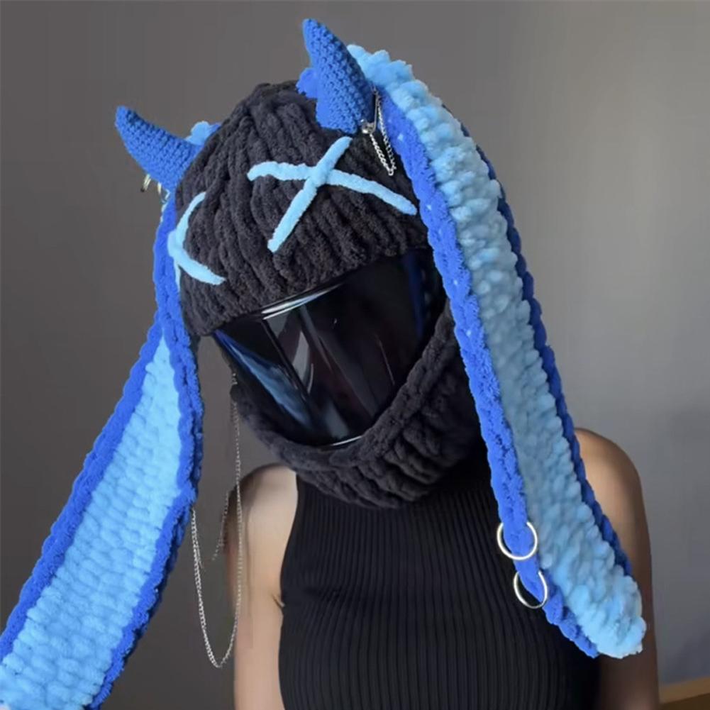 Universal Plush Motorcycle Helmet Cover for Full Rabbit Plush Helmet Covers for Christmas Gifts Motorcycle Helmet Decoration Styling