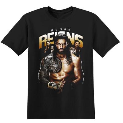 T-shirt de catch Roman Reigns Roman Reigns T-shirt noir unisexe QC898 T-shirt unisexe