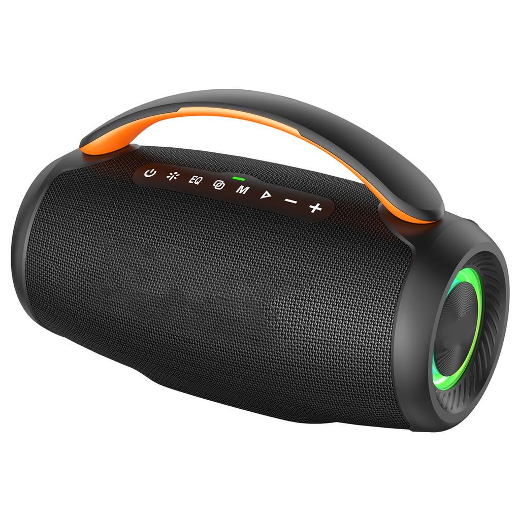 60W Portable BT Speaker, Powerful Subwoofer, 8000mAh Rechargeable Battery, RGB Lights, Deep Bass Sound Box, IPX6